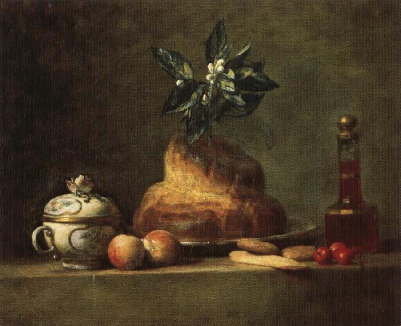 jean-Baptiste-Simeon Chardin The Brioche France oil painting art